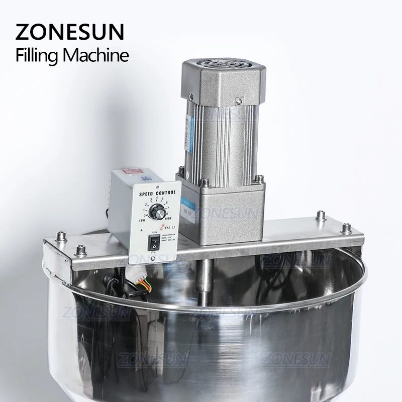 ZONESUN Paste Filling Machine Viscous Liquid Arequipe Equipment Food Beverage Mixing Filler Bottle Filling Packaging Machines