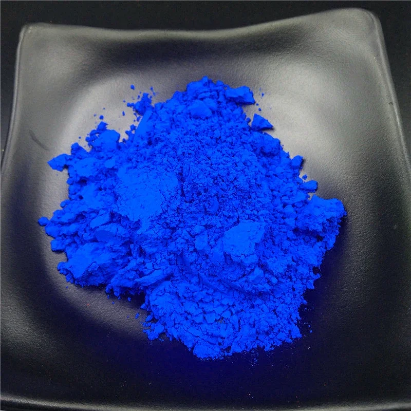 50g Neon Sapphire Blue Fluorescent Powder Bright Nail Polish Painting Printing Dye Acrylic Resin Fluorescence Pigment for Art &