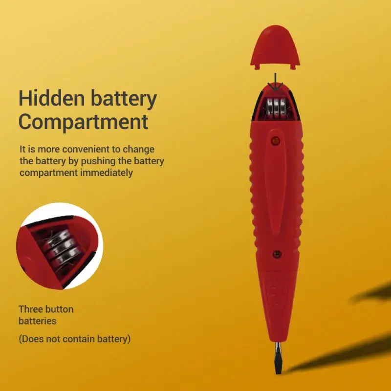 1~10PCS MultiDigital Test Pencil DC 12-250V Tester Electrical Screwdriver LCD Display Detector Test Pen Electrician