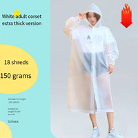 Adult Bundle Mouth Raincoat Non Disposable Thickened Outdoor Travel Climbing Waterproof Rain Gear Universal One Piece Raincoat