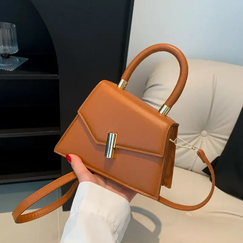 White Fashion Sling Shoulder Bag Trend PU Leather Messenger Handbags Solid Color Leisure Stylish Crossbody Bags for Women Girls