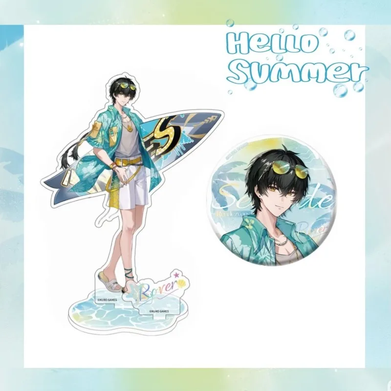 Wuthering Waves X Chinagoy Seaside Rendezvous Cartethyia Zani Rover 17cm Placas de pie acrílicas insignia adorno placa acrílica