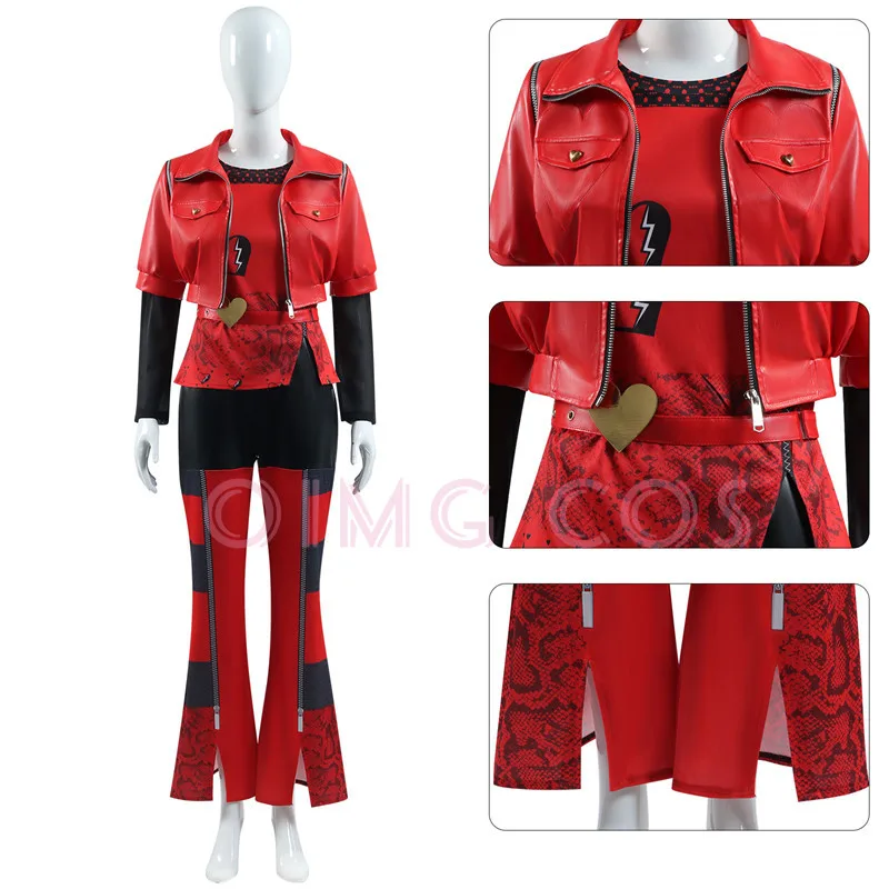 

Descendants4 Queen of Hearts Cosplay Costume Adult Carnival Uniform Anime Halloween Party Costumes Masquerade Women Game