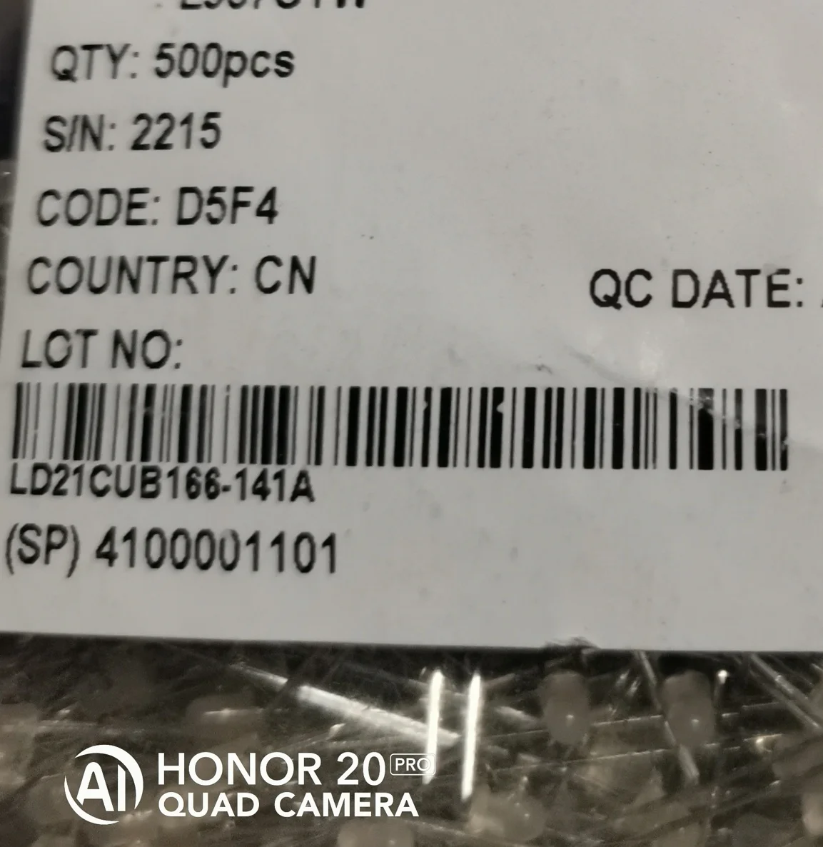 50Pcs/Green/Yellow LED L-937GYW, 20 mcd, 2-pin 3mm (T-1)