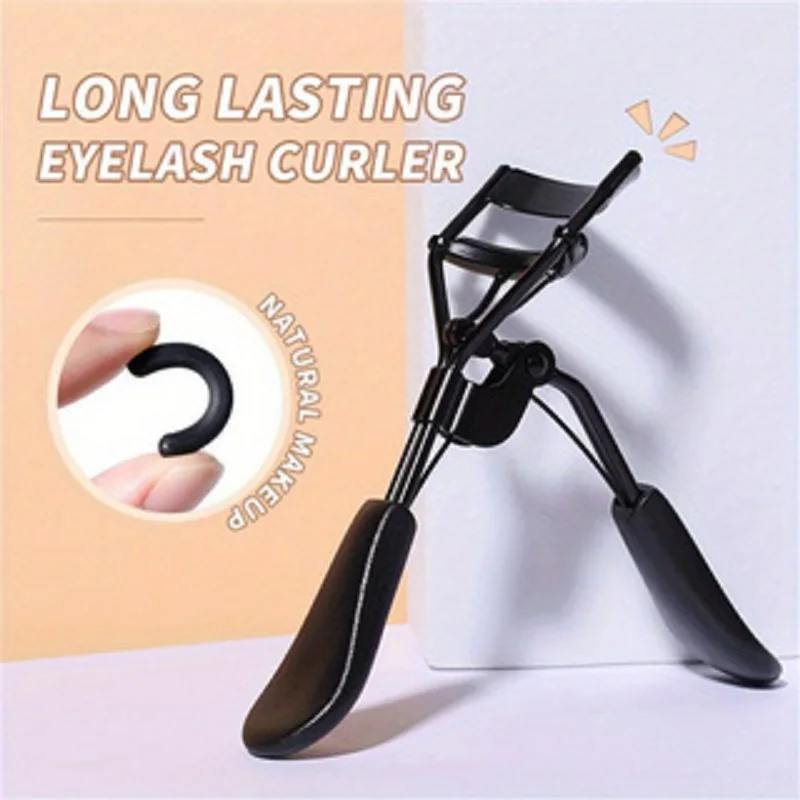 1 Portable Eyelash Curler with a Silicone Pad and Stainless Steel Lashes to Create Big, Beautiful Eyes.