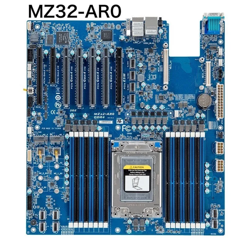 For Gigabyte MZ32-AR0 Motherboard MZ32-AR0 REV:1.0 DDR4 Socket SP3 Mainboard 100% Tested OK Fully Work Free Shipping