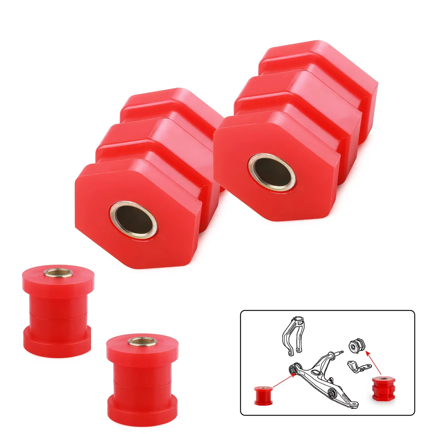 

EJ Model Replacement Control Arm Bushing Car Maintenance Easy Installation Extended Service Life For Harsh Conditions