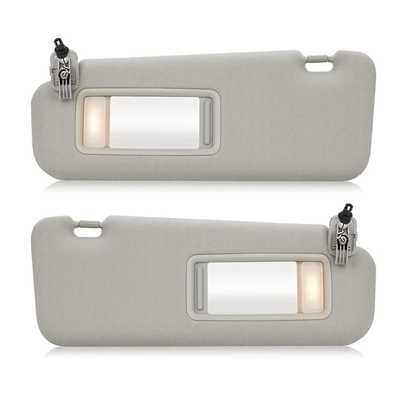

Car Sun Visor For Mazda CX-9 2010 2011 2012 2013 2014 2015 Sunshade with LED Light Makeup Mirror TDY1-69-320 Gray / Beige