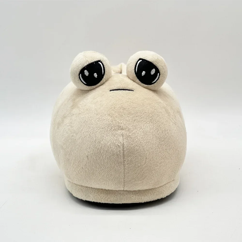 Hot Game My Pet Alien Pou Plush Toy Sad Pou Plush Slippers Non-slip Soft Stuffed Pou Cotton Slippers Indoor Gifts for Girls