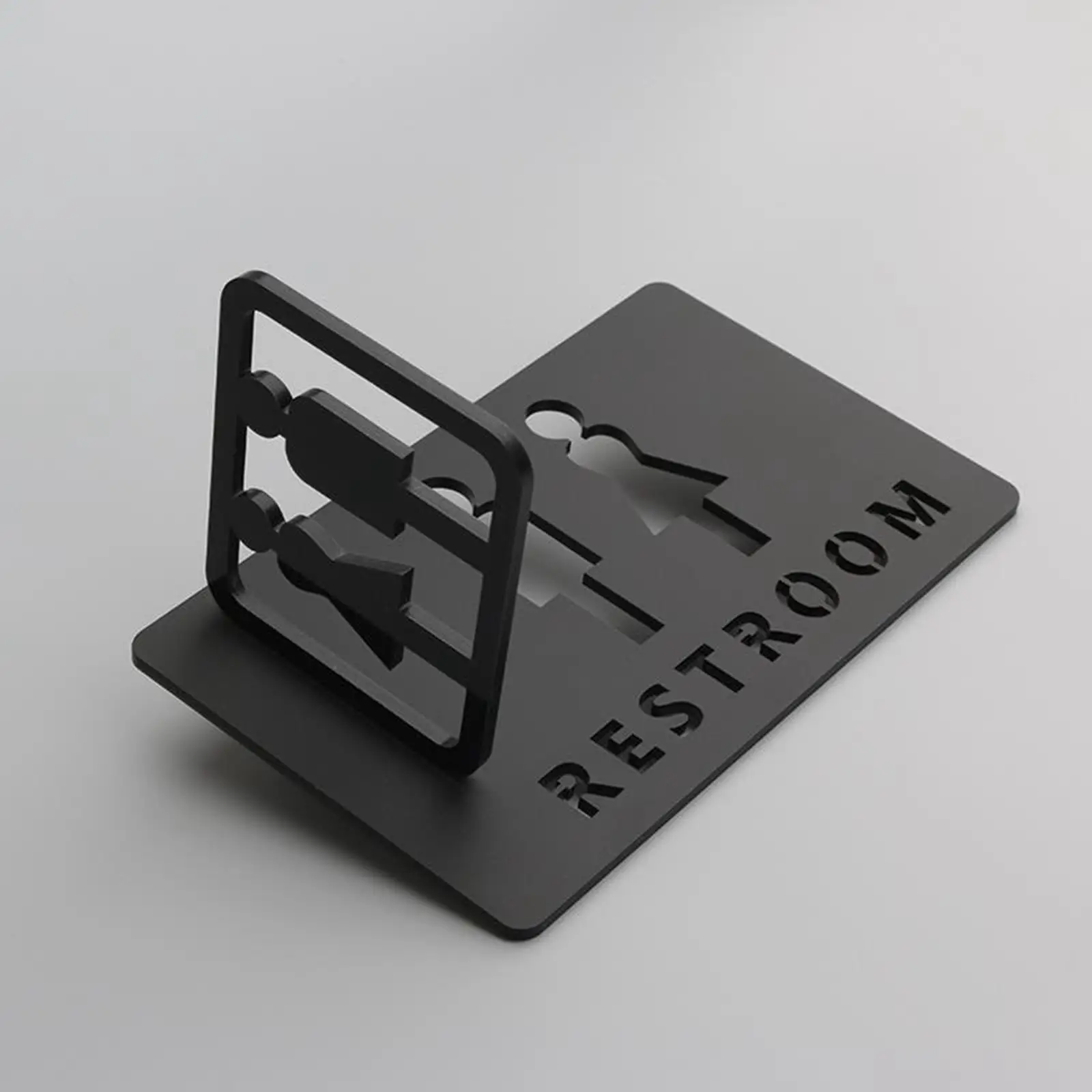 Restroom Sign Reminder Indicator Door Accessories Men's & Women's Identification Toilet Symbol for Bar Church store hotel Mall