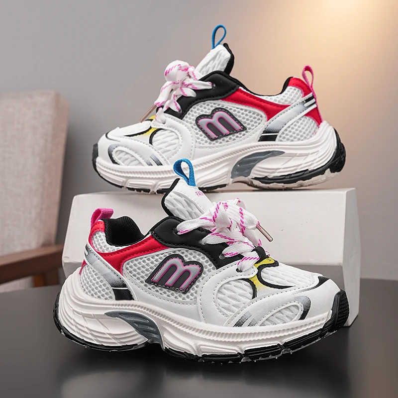 

Fashion Children's Sports Shoes Mesh Designer Basketball Shoes for Girls Boys Platform Casual Sneakers Outdoor Kids Chunky Shoe