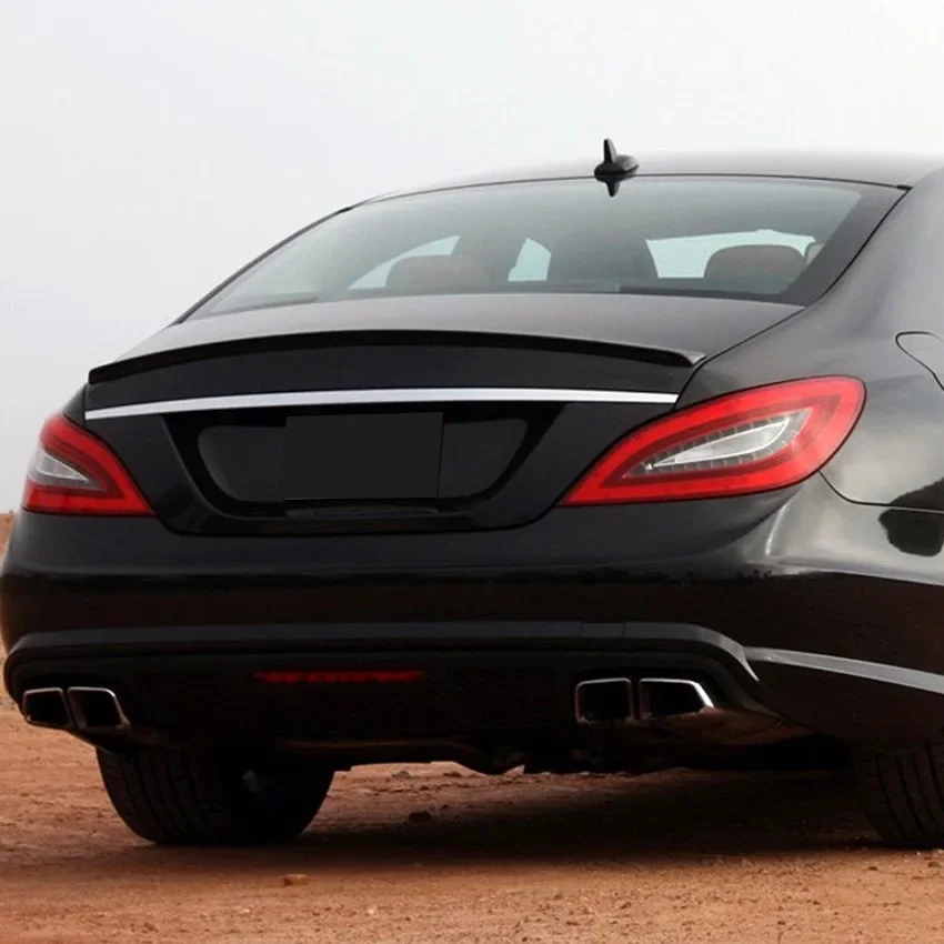 For Mercedes Benz CLS Class W218 C218 CLS 220 250 350 400 500 63 Car Rear Trunk Spoiler Wing Tail Body Kits  2011-2017 view 3