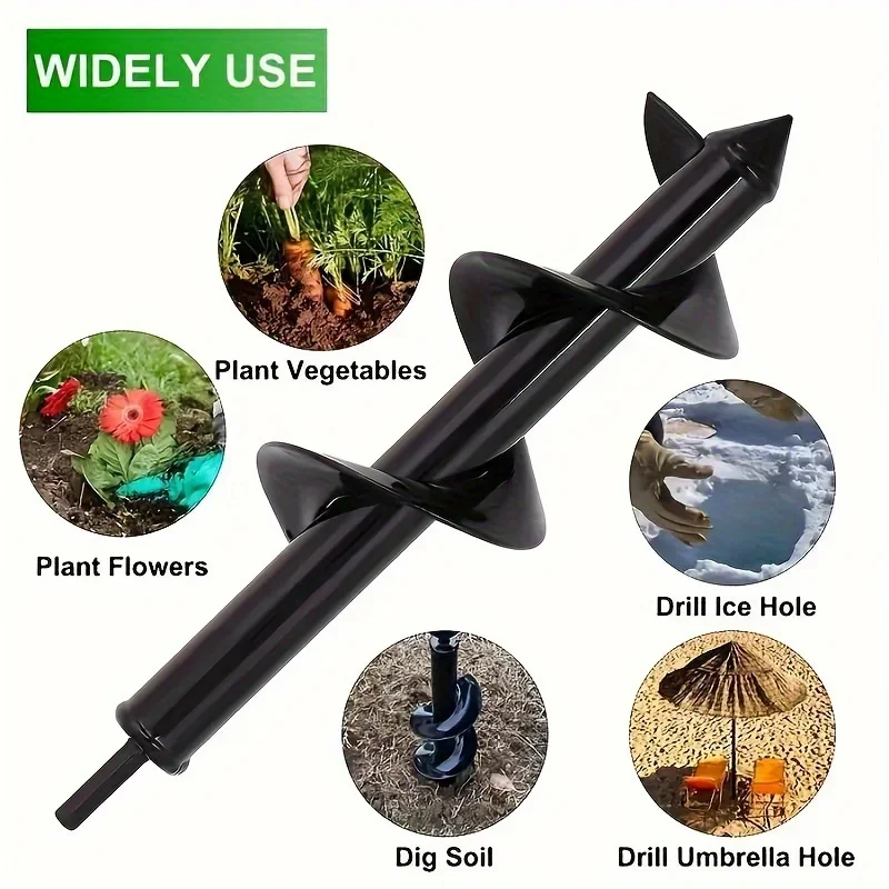 

1PC Garden Plant Spiral Drill Bit 3/8 "hexagonal Drive Cement Board Used for Planting Spiral Drill Bit Seeder Woodworking Tools