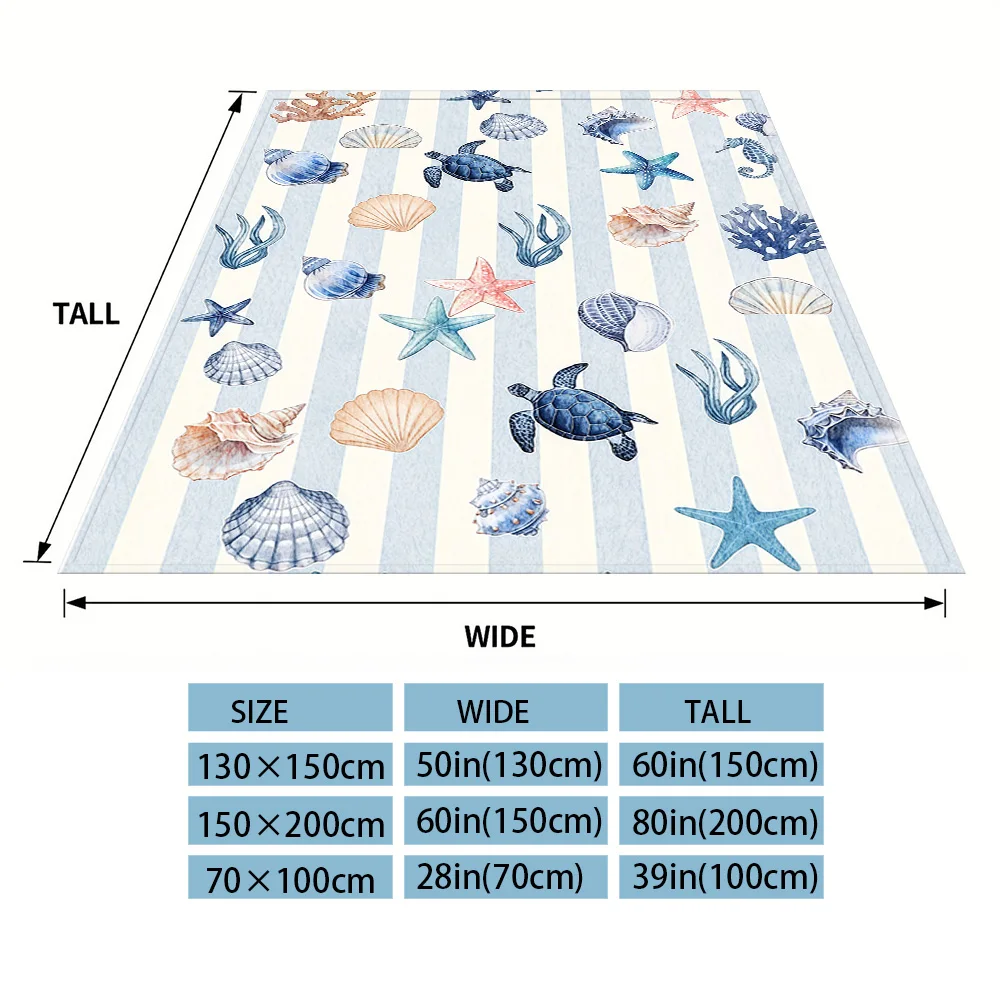 Ocean Treasures Nap Blanket,Flannel Blanket,Suitable For Sofas,Beds,Cars,Rooms,Offices,Camping,Exquisite Gift Blankets
