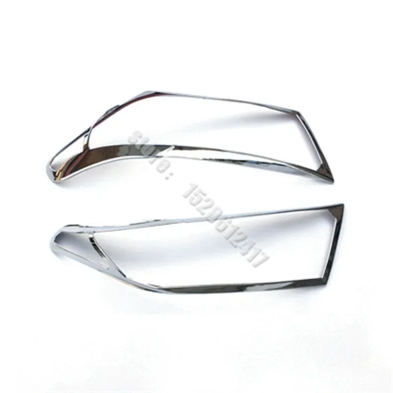 For Toyota Highlander 2009-2014 Abs Chrome Front +rear Fog Light Lamp Cover Headlight Trim Car Styling