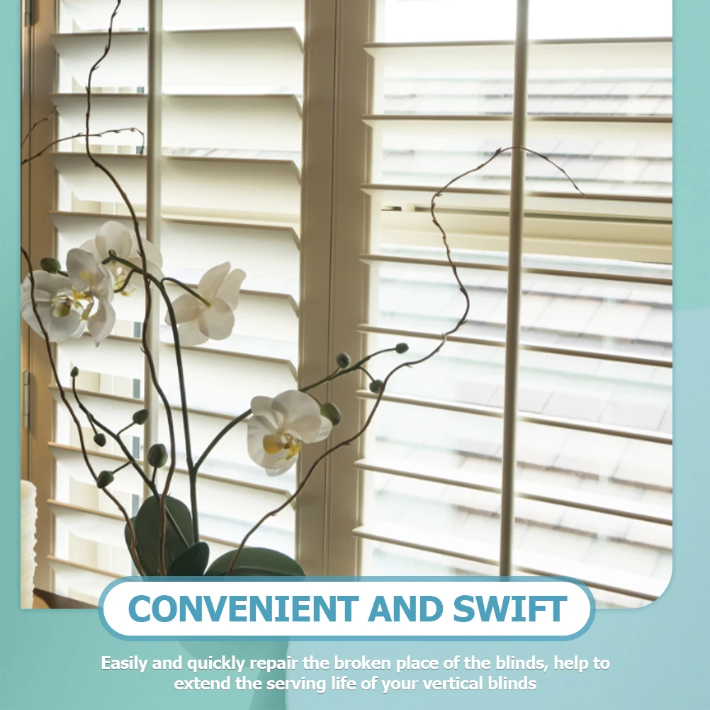 

Curtain Repair Patches Vertical Blinds Replacement Parts Tabs Slats Transparent Self Adhesive Extend Life Match Colors Vinyl