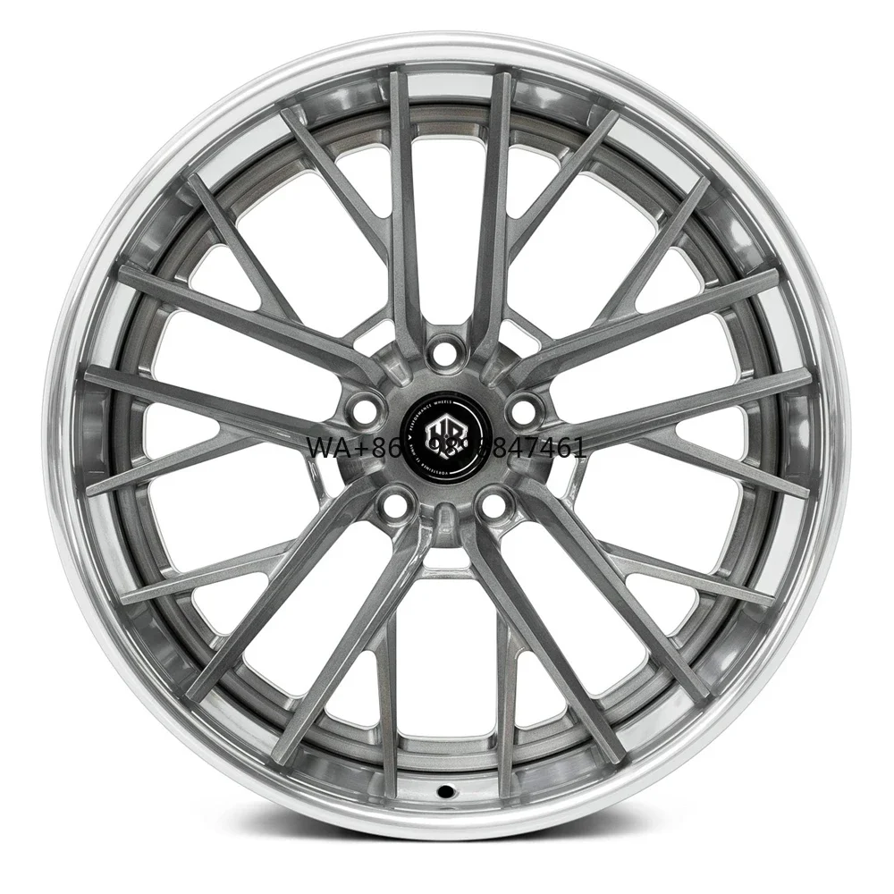 

HRW Brand Forged Two Pieces Sliver Forged Wheels 17 18 19 21 22 Inch 8J Sport Passenger Car Deep Dish Wheels Rim