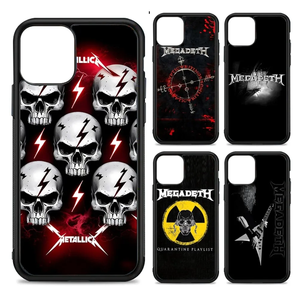 

Music Rock M-Megadeth Phone Case Silicone PC+TPU For Samsung S10 20 30 22 23 24 Plus Lite Ultra Cover