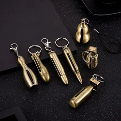 Portable Metal Pointed Bullet Can Be Used 10000 Times Lighter Portable Pendants Keychains Kerosene Cigarette Lighters & Smoking