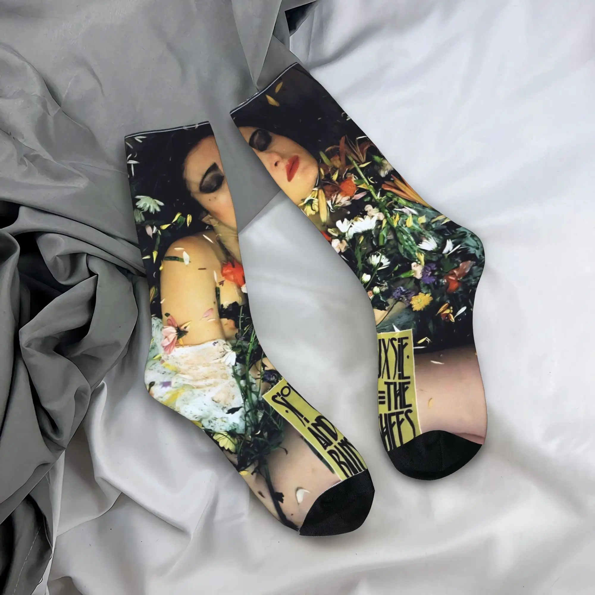 

Носки Siouxsies, осенние чулки, кавайные мужские дышащие носки, велосипедные антибактериальные носки с графическим рисунком