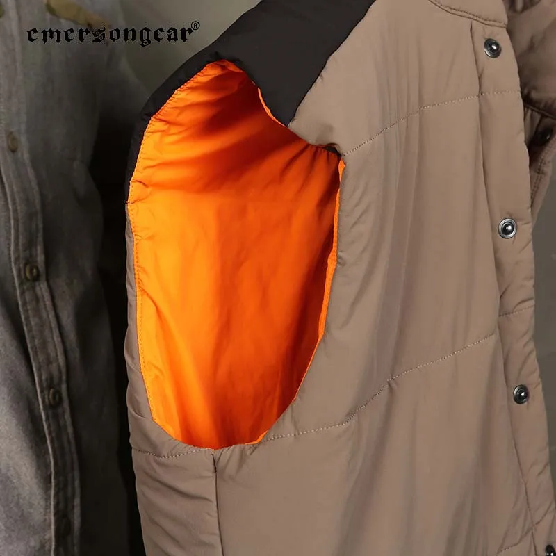 

Emersongear для PATRIOT LITE, легкий жилет с замком, теплая ветровка без рукавов с подогревом, пальто внутри куртки 11,11, распродажа