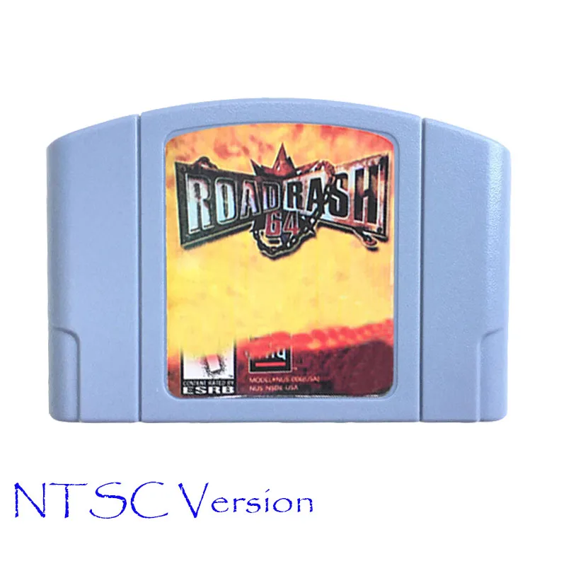 USA Version Road Rash for 64 Bit Video Game Console Cartridge