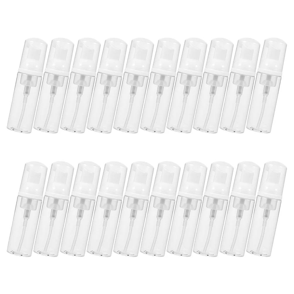 20 Pcs Eyelash Mousse Bottle Travel Foaming Soap Containers Plastic Reusable Dispenser