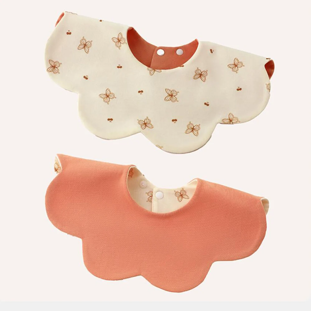 

Цельный детский нагрудник, водонепроницаемый детский фартук с круглым вырезом для еды слюны, полотенце для новорожденных мальчиков и девочек, слюнявчики, двухсторонние использования