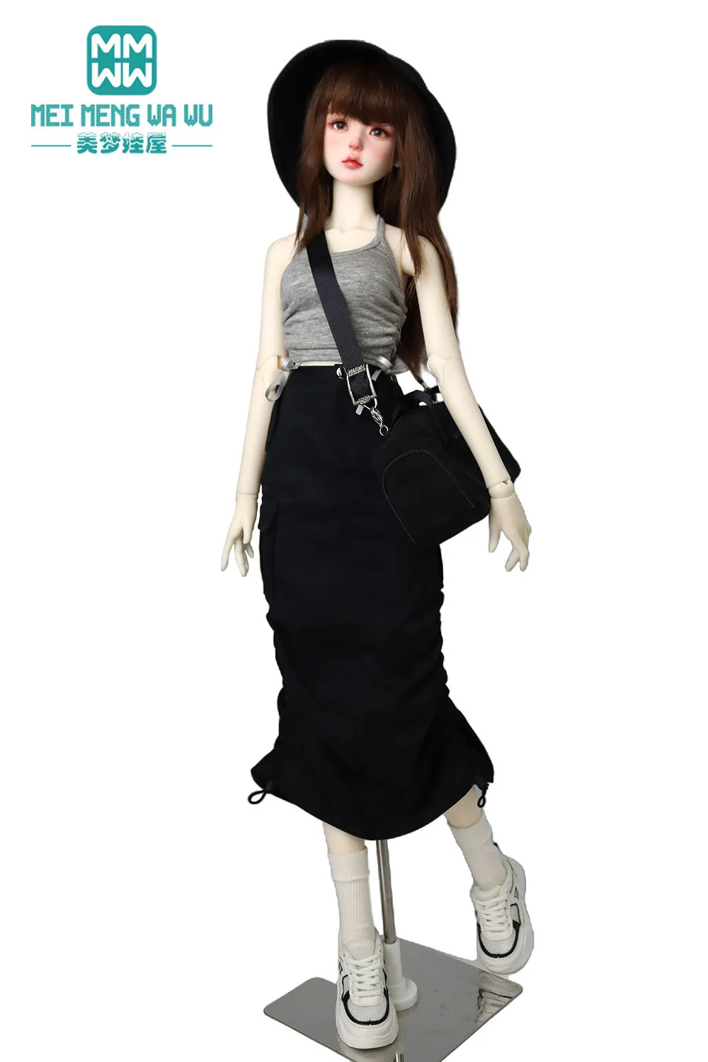 BJD Doll Clothes 43-60cm 1/3 1/4 DD SD MSD Toys Ball Jointed Doll Fashionable denim maxi skirts Girl's gift