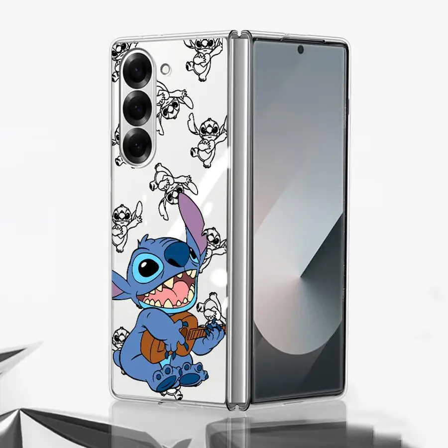 Funda rígida para teléfono Samsung Galaxy ZFold7 ZFold5 ZFold4 ZFold3 Z Fold 7 6 5 4 3 ZFold6 Disney Stitch Angle