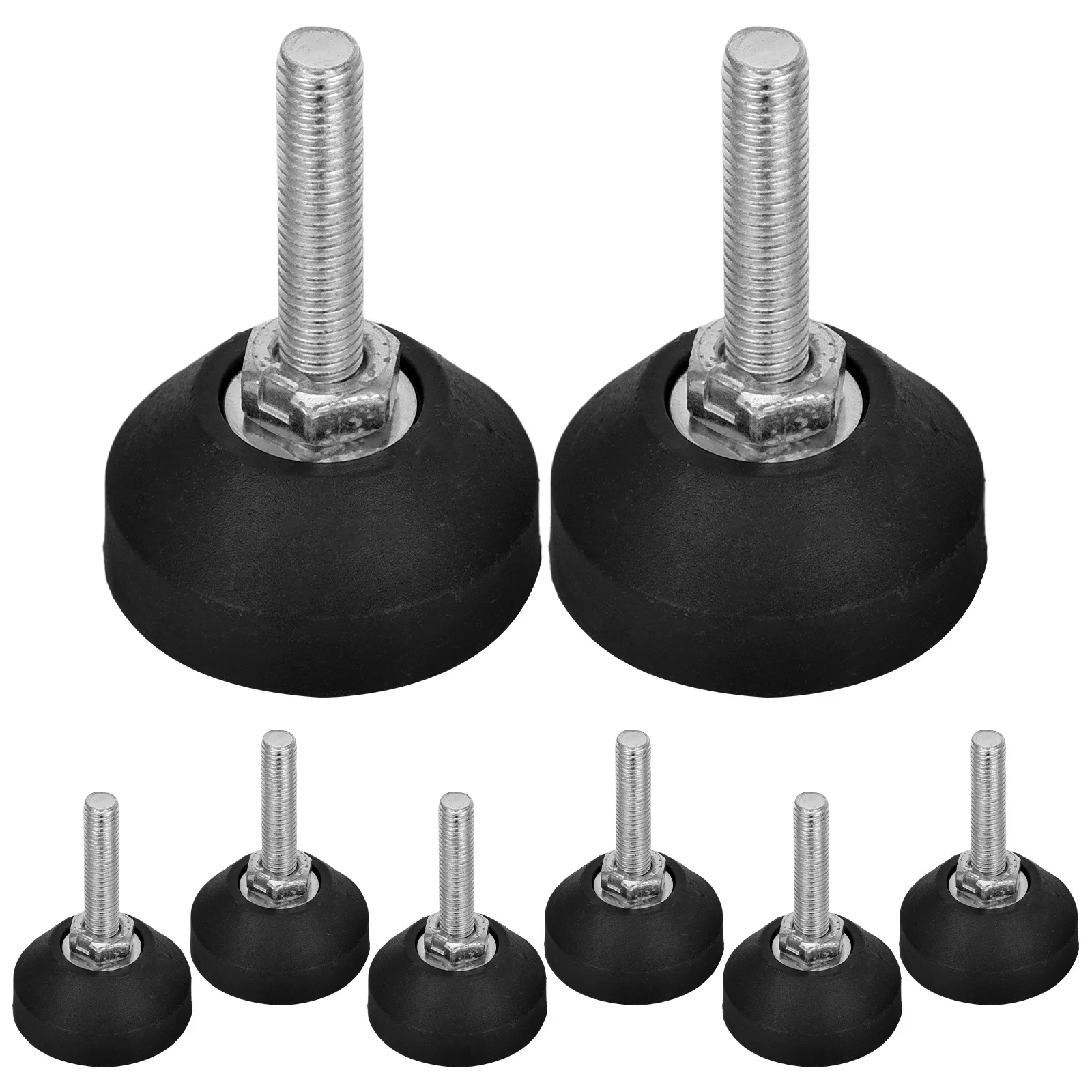 

8pcs Adjustable Leveling Feet Heavy Duty Carbon Steel Furniture Levelers For Table Cabinet Shelving Stable Support Noise