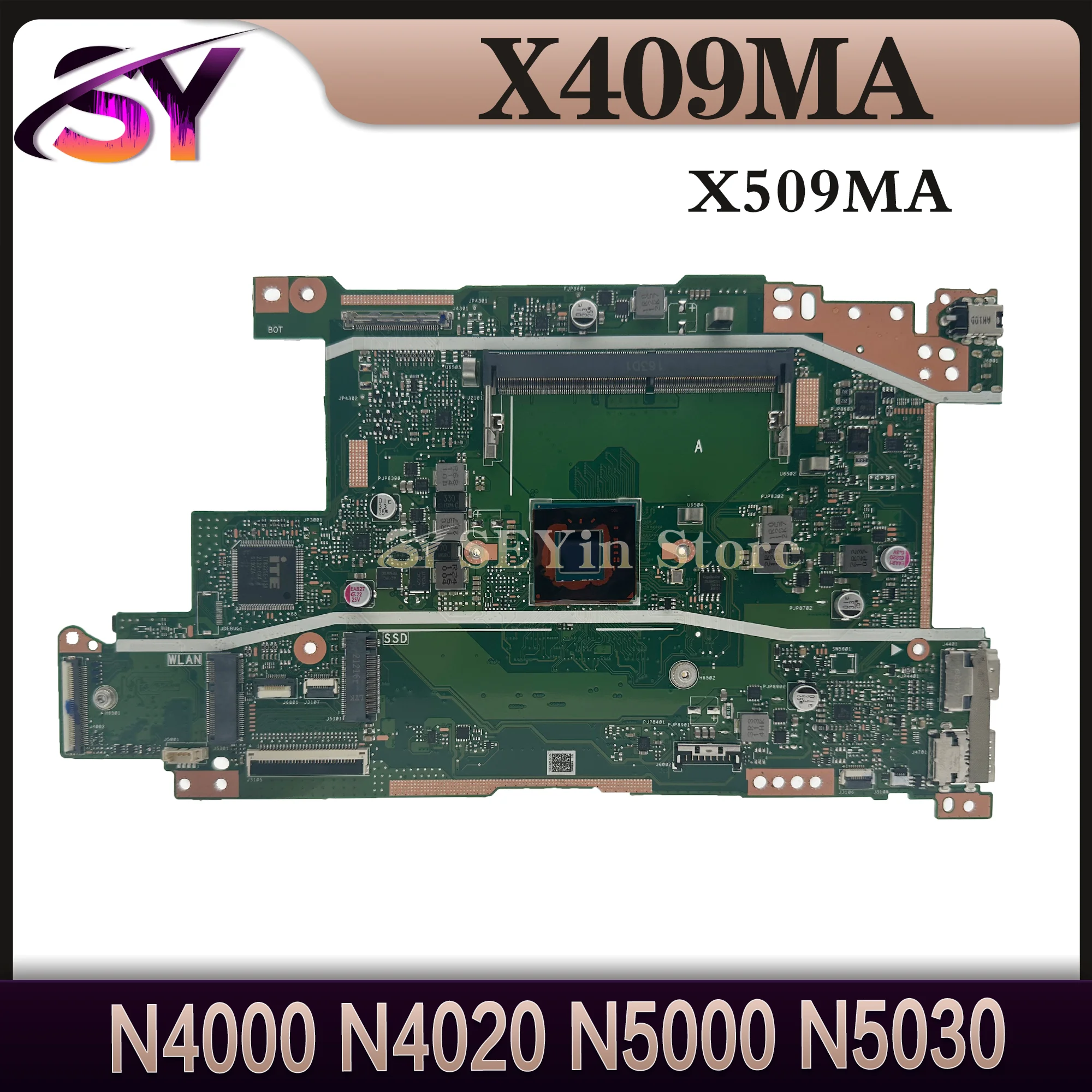 Mainboard For ASUS X409MA X509MA X409M X509M F409MA F509MA A409MA A509MA Laptop Motherboard N4000 N4020 N5000 N5030