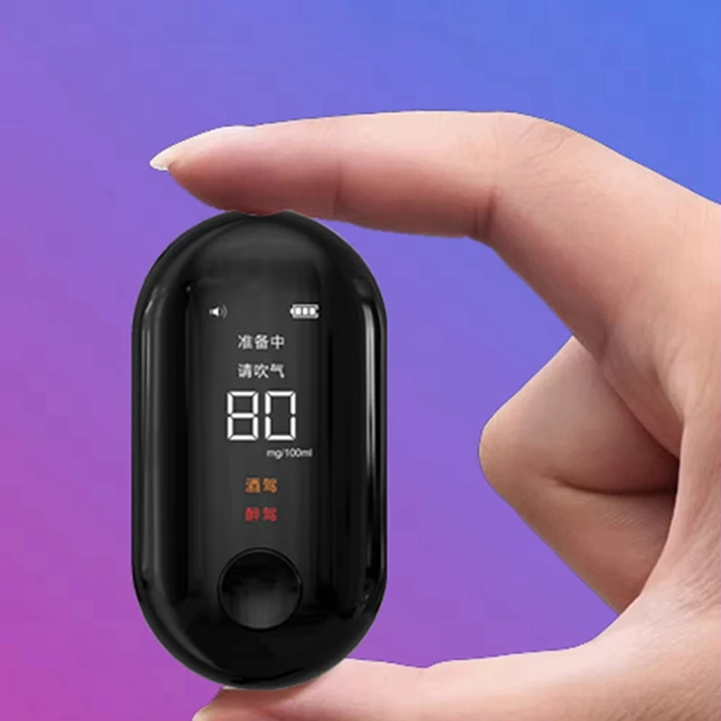 ABBN-Portable Digital Breath Alcohols Test Breathalyzers Light-Weight Precise Breathtester For Professional Use