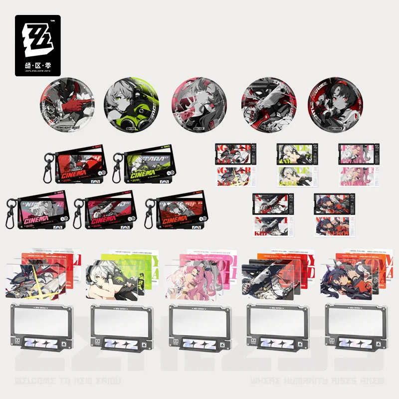 Preventa Sunsyea Zenless Zone Zero Mercancía Oficial miHoYo Original Serie YH Llavero de Acrílico Tarjeta de Identificación Gentle House Anby Billy