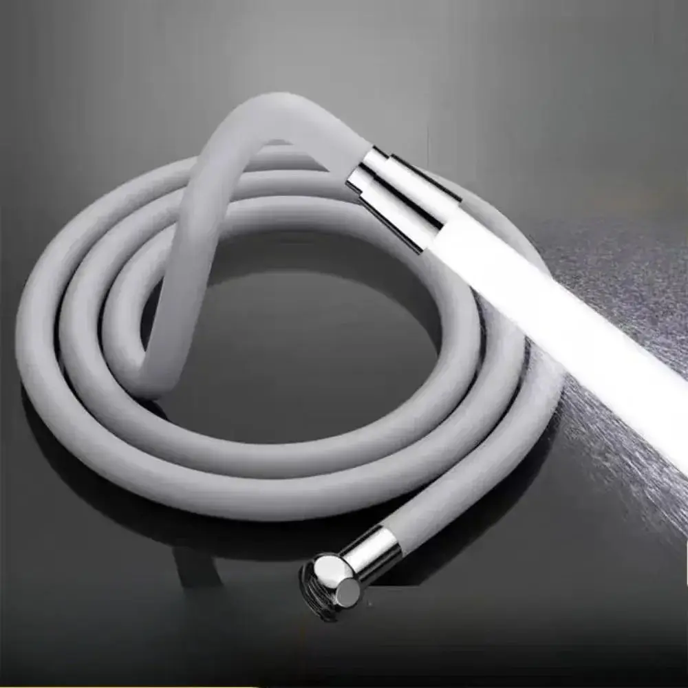 

Flexible Silicone 1.5/2M Shower Hose Universal Anti-explosion Showerhead Tube Easy To Install Non-Toxic Faucte Accessorie