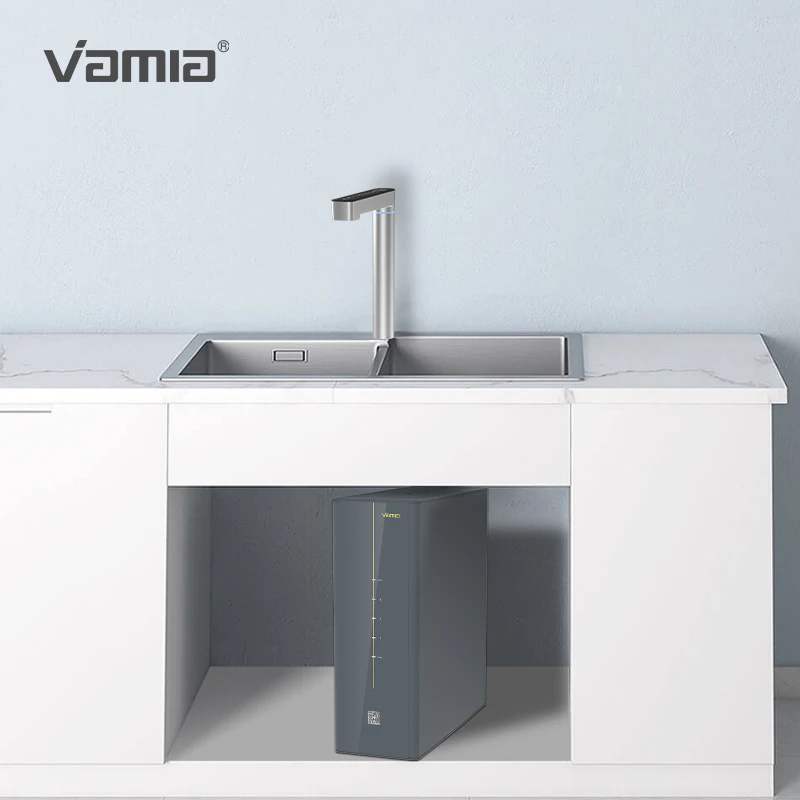 Nuevo Purificador de agua calentado debajo del fregadero, flujo rápido, agua fría y caliente instantánea, lavado automático, ósmosis inversa RO, bebida directa