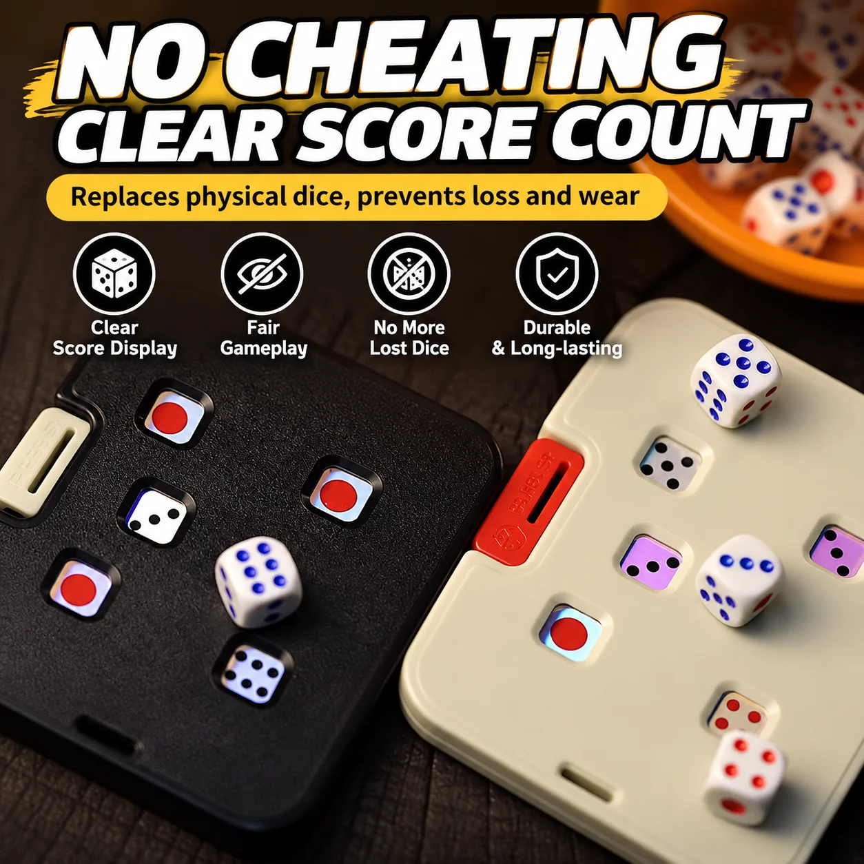 Press Dice Card Gambler Cards Press Type Dice Card Halloween Party Favors Dice Cards Funny Party Game Toys Halloween Party Gifts