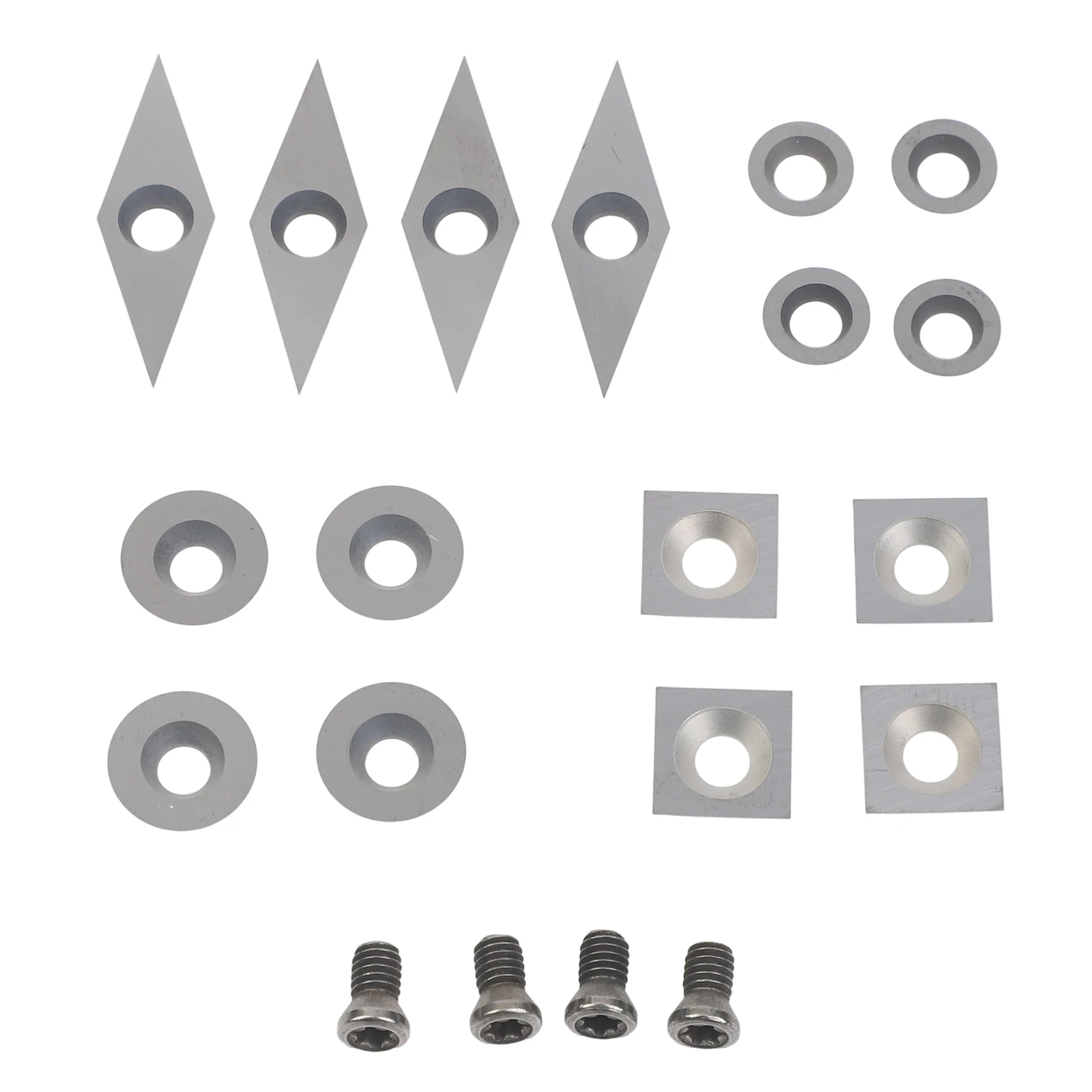 Carbide Cutting Blades Wood Lathe Inserts Diamond Shape 10mm*30mm Hollowing Out Long-term Use Sturdy And Reliable