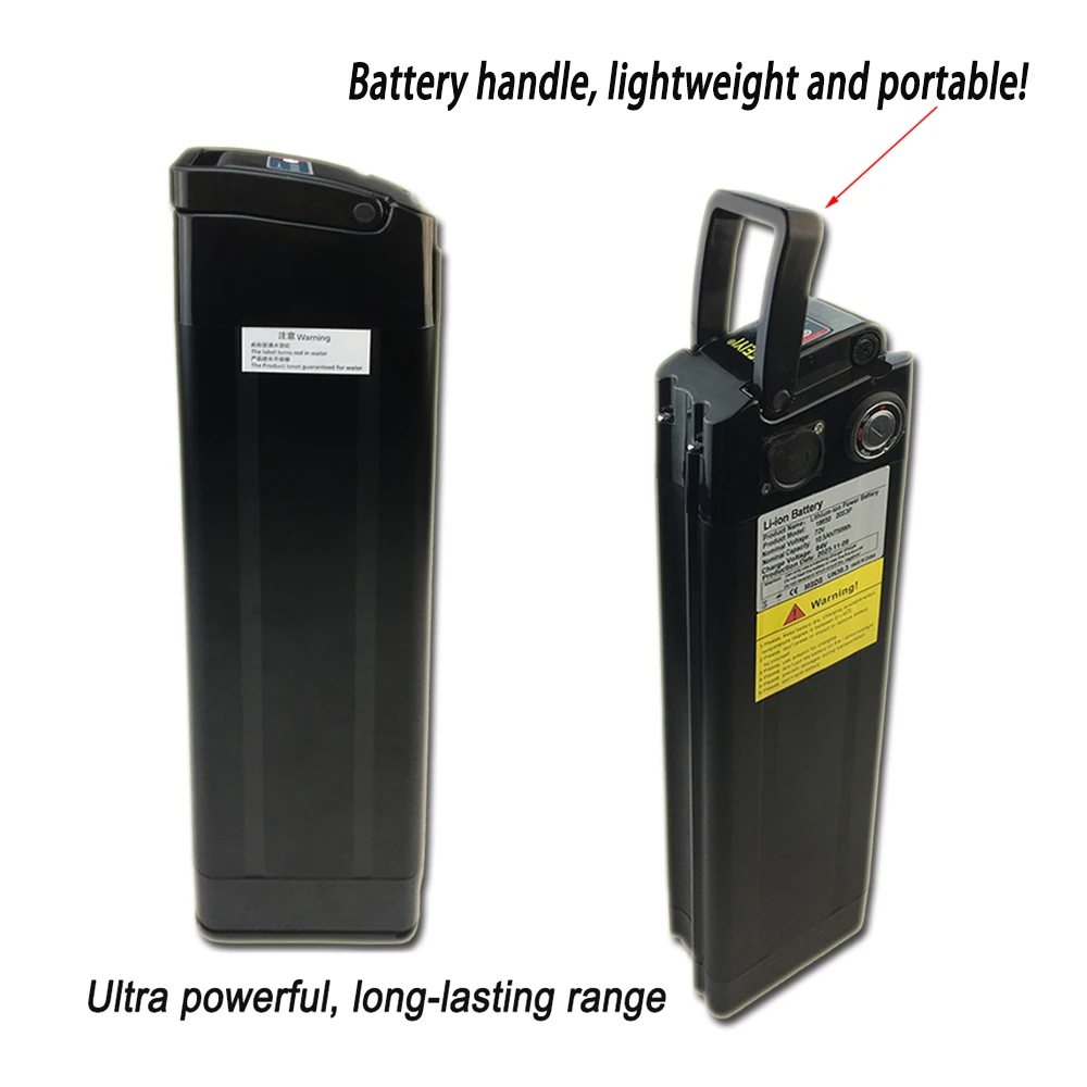 For Silver Fish 52V 20Ah Li-ion Battery Pack 18650 Style Battery with Aluminum Case Anti-theft Lock+charger