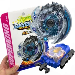 Box Set B-176 Hollow Deathscyther Super King B176 Spinning Top with Spark Launcher Box Kids Toys for Children