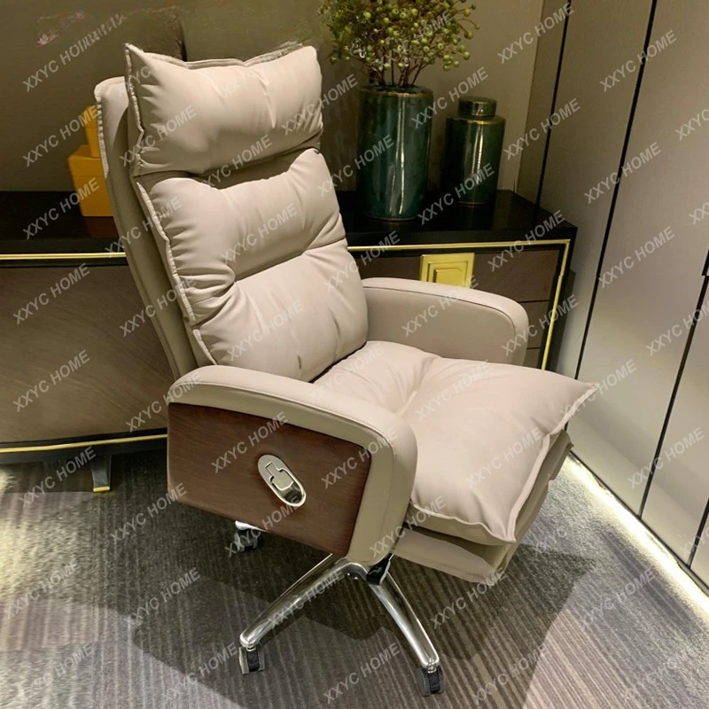 H Leather boss chair reclining home comfortable high-end ergonomic office president seat
