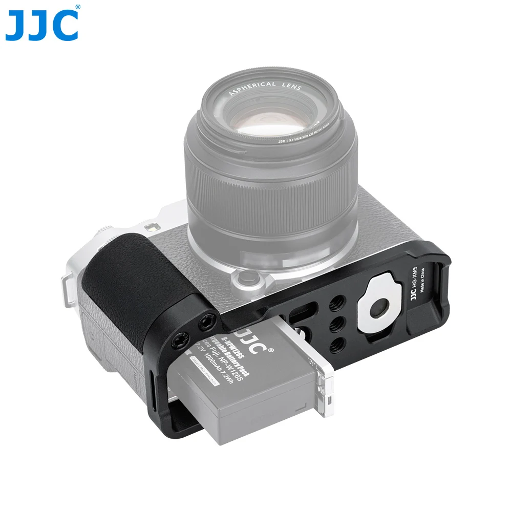 JJC X-M5 L-شكل قبضة الكاميرا لكاميرا FUJIFILM X-M5 مع لوحة الإفراج السريع ل Arca 1/4 "-20 ثقوب سيليكون قبضة اليد