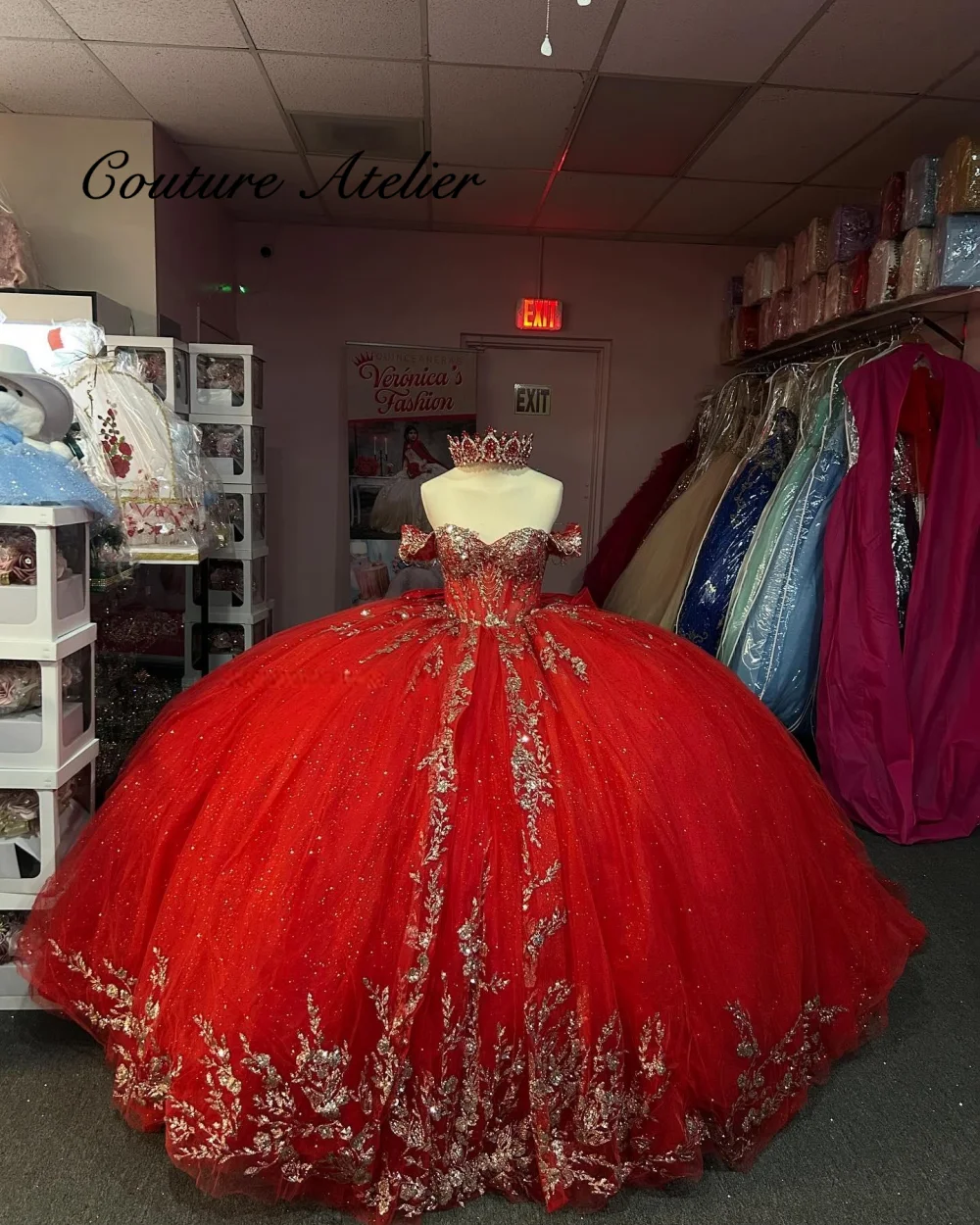 

Vestido De 15 Quinceañera Corto Red Ball Gown Quinceanera Dresses Appliqued Beaded Pageant Party Gowns Customized