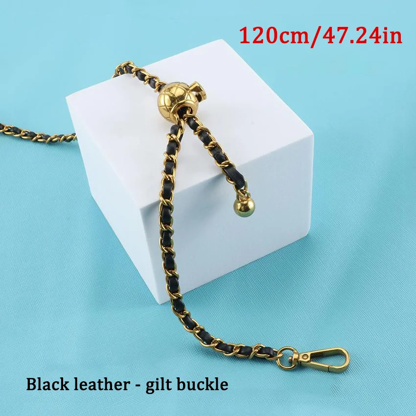 حزام كتف بسلسلة معدنية قابلة للتعديل، تصميم عصري، إكسسوار حزام حقيبة الكتف.