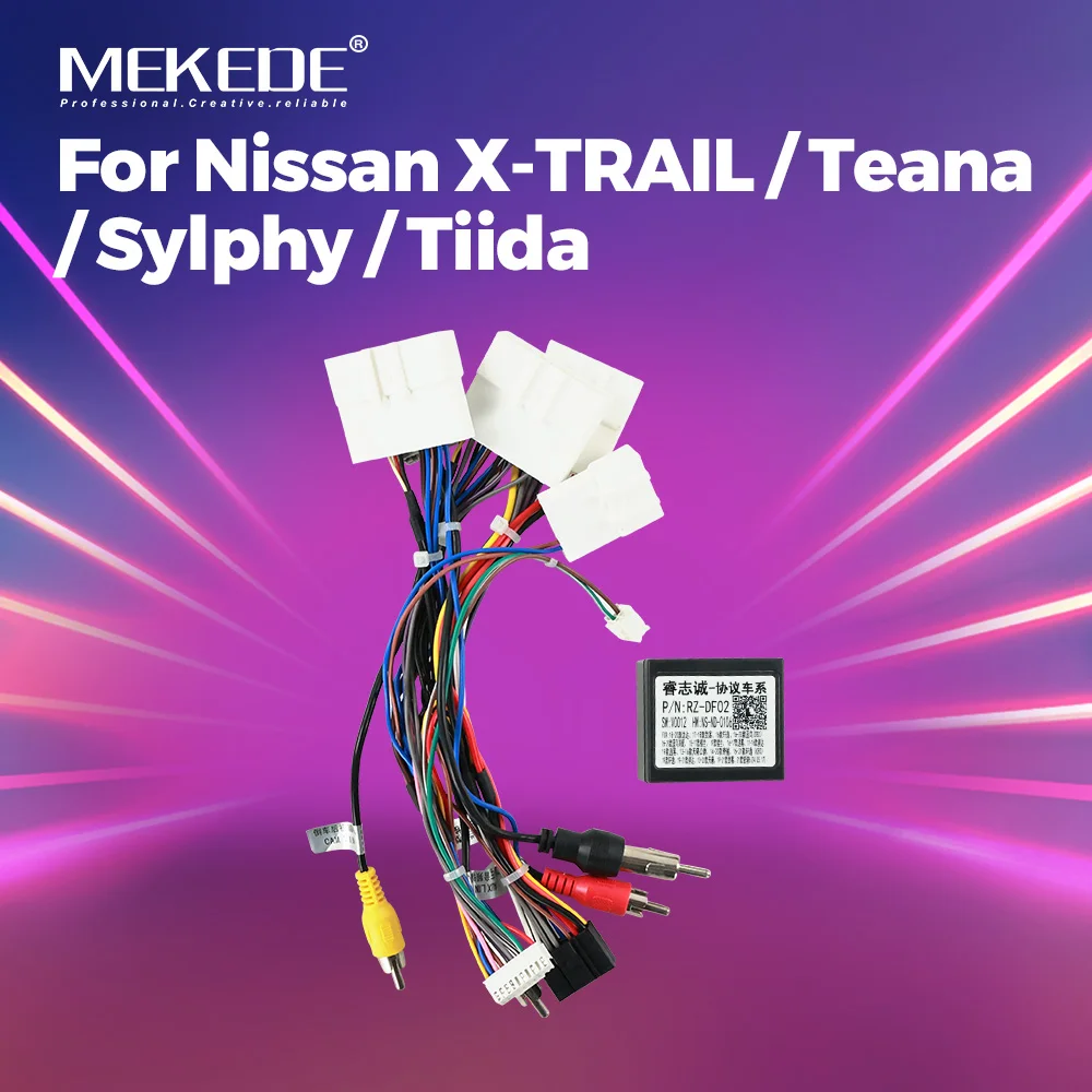 

MEKEDE 16-контактный автомобильный радиоприемник, стерео жгут проводов, кабель-адаптер Canbus для Nissan Murano Qashqai j10 j11 X trail Tiida
