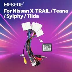 MEKEDE 16 PIN Car Radio Stereo Wiring Harness Cable Adapter Canbus For Nissan Murano Qashqai j10 j11 X trail Tiida