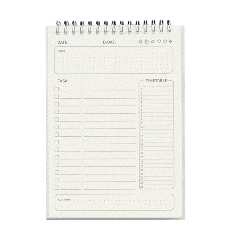 Weekly Planner Notebook 160 Page Lined for Student Daily Scheduling, Twin Coil Binding Planner Notebook Academic Planner