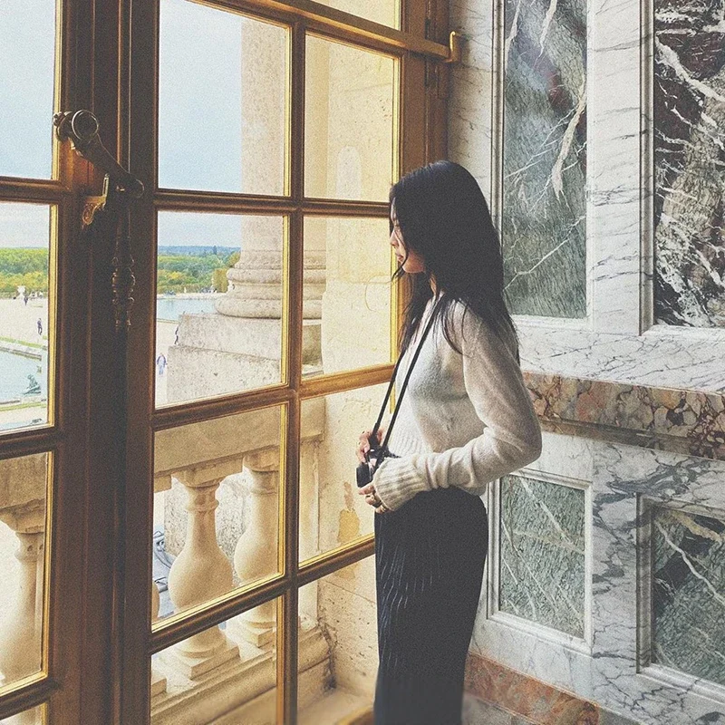 Kpop 여성 가수 재즈 댄서 의상, 흰색 긴 소매 얇은 스웨터 크롭탑, 여성 그룹 의상, 무대 공연 의류