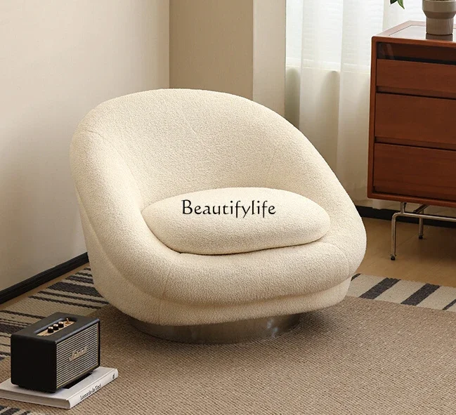 

pg45Japanese-Style Small Apartment Home Lounge Sofa Chair Lambswool Leisure Chair