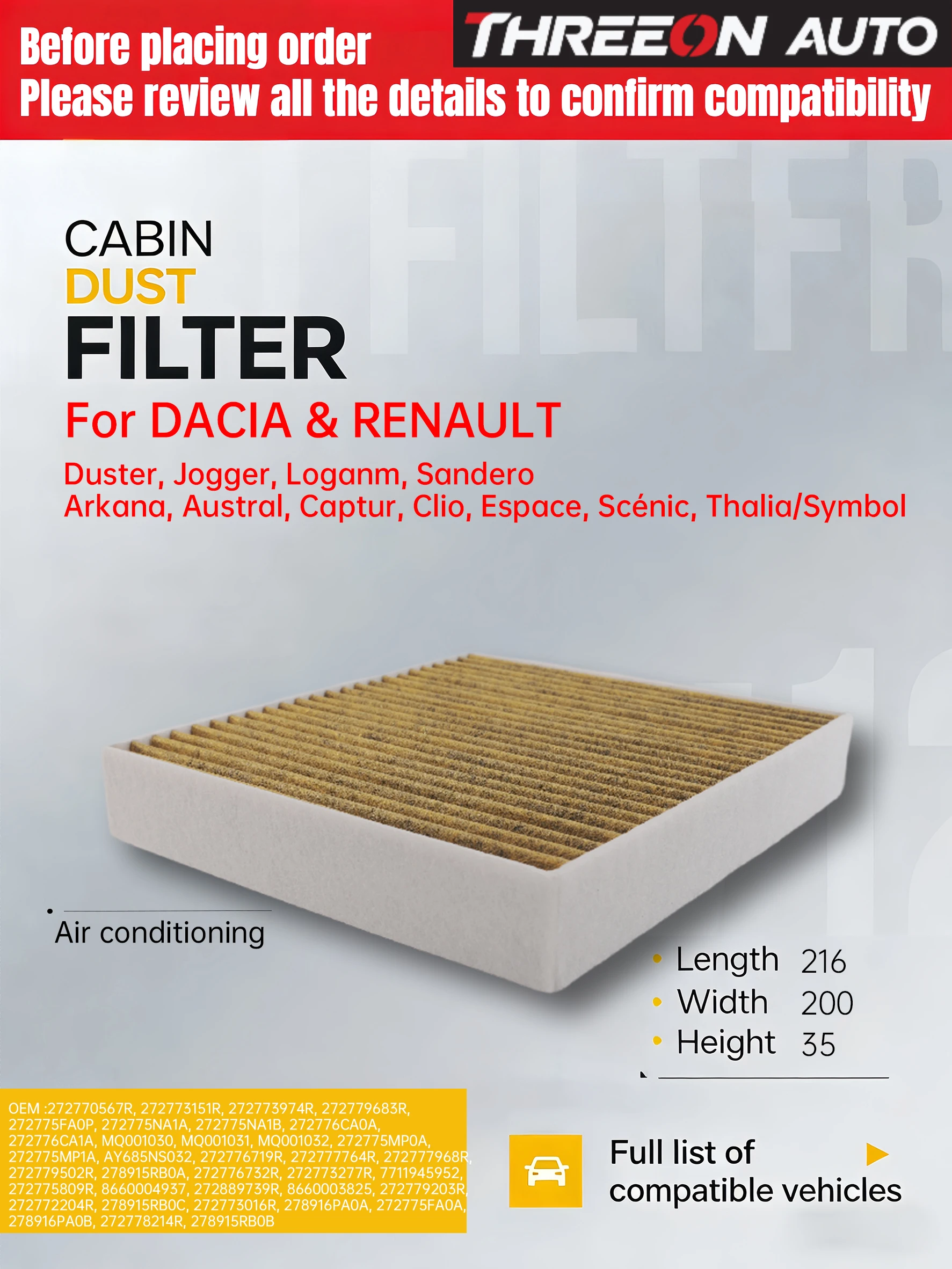WESTGUARD Filtro de Cabine Para Nissan Altima Micra Nota Qashqai Renault Arkana Austral Captur Clio Duster Espace Logan Thalia Rafale